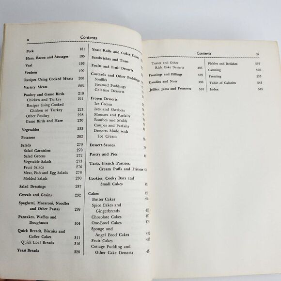 Vtg 1965 The Fannie Farmer Cookbook 11th Ed HC Wilma Lord Perkins - Picture 8 of 11